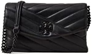 Tory Burch Women’s Kira Chevron Powder Coated Chain Wallet