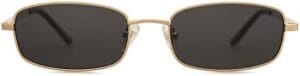 SOJOS Retro Hippie Rectangle Sunglasses 70s Vintage Trendy Small Narrow UV400 Sunnies SJ1187