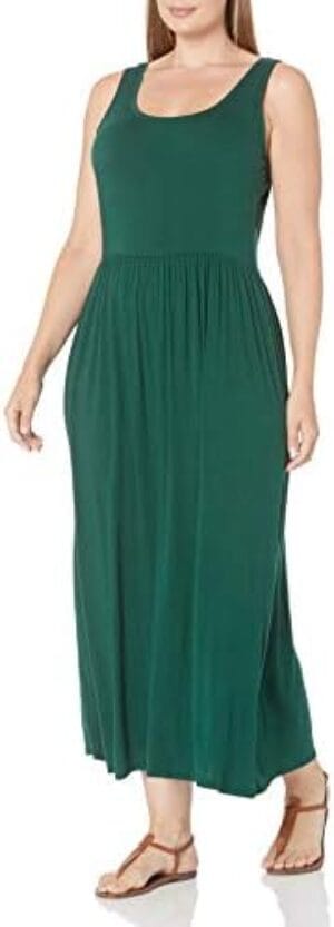 Amazon Essentials Women’s Tank Waisted Maxi Dress (Available in Plus Size)