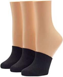 HUE Cotton Toe Topper, 3 Pack