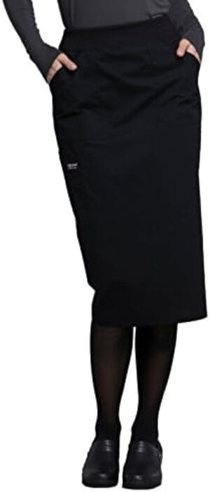 Scrubs Uniform Skirt Workwear Professionals, Rib-Knit Waist, Soft Stretch WW510