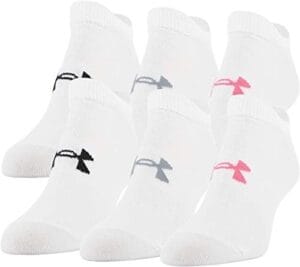 Under Armour Women’s Essential 2.0 Lightweight No Show Socks, 6-Pairs