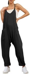 Trendy Queen Womens Jumpsuits Casual Summer Onesie Rompers Sleeveless Loose Baggy Overalls Jumpers with Pockets 2023 Clothes