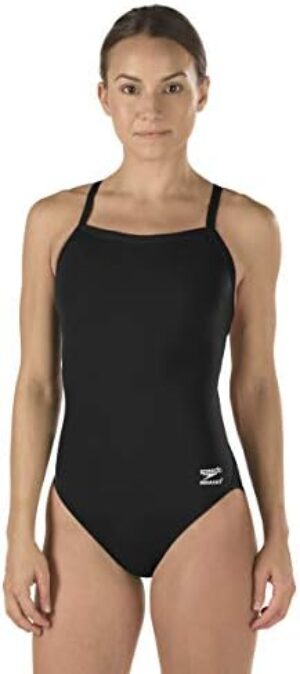 Speedo Women’s Swimsuit One Piece Endurance+ Flyback Block Adult Team Colors