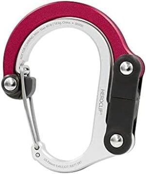 GEAR AID HEROCLIP Carabiner Clip and Hook (Mini) for Travel, Luggage, Purse and Small Bags