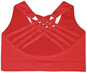 Kurve Girl’s Sleeveless Tank Top, Seamless Stretchy Crop Racerback Undershirt Bra UV Protective Fabric UPF 50+ Made in USA