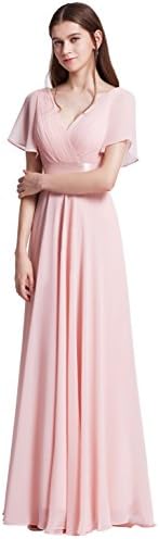 Ever-Pretty Women's Short Sleeve V-Neck Long Evening Dress 09890