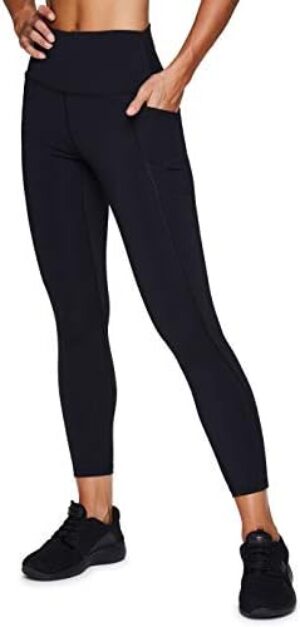 RBX Active High Waisted Squat Proof Workout Yoga Leggings with Pockets for Women