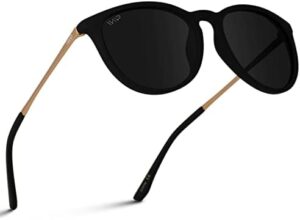 WMP Eyewear Round Sunglasses | Polarized UV Protection | Trendy Sunglasses for Women | Retro Designer Style