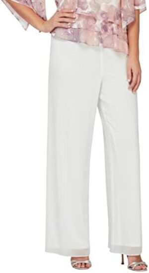 Alex Evenings Women’s Full Length Straight Leg Dress Pant (Regular and Petite)
