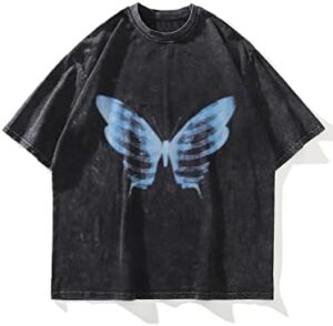 Vamtac Vintage Graphic Harajuku Tshirt Loose Oversize Short Sleeve Streetwear Casual Tops Aesthetic Tee