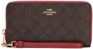 Coach Accordian Zip Phone Wallet Wristlet