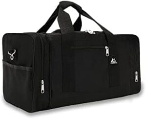 Everest Luggage Sporty Gear Bag – Large, Black, Black, One Size