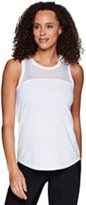 RBX Active Women’s Sleeveless Athletic Performance Running Workout Yoga Tank Top with Mesh Ventilation