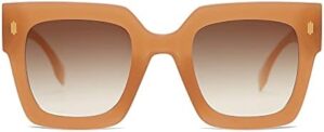 SOJOS Vintage Oversized Square Sunglasses for Women,Retro Womens Luxury Big Sun Glasses UV400 Protection SJ2194 DANA