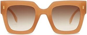 SOJOS Vintage Oversized Square Sunglasses for Women,Retro Womens Luxury Big Sun Glasses UV400 Protection SJ2194 DANA