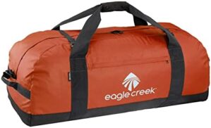 Eagle Creek No Matter What Duffel Travel Bag – Rugged and Water-Resistant Lockable Classic with Bar-Tacked Reinforcement, Storm Flap, and Separate Storage Pouch, Red Clay – X-Large