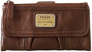 Fossil Women’s Cora or Emory Soft Leather Clutch Wallet for Women