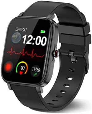 Choiknbo Smart Watch, Fitness Tracker SmartWatch for Android/iOS Phones, 1.69″ Full Touch Screen with Heart Rate Sleep, Step Counter, IP68 Waterproof Smart Watches for Man/Women