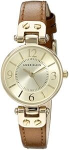 Anne Klein Women’s Leather Strap Watch