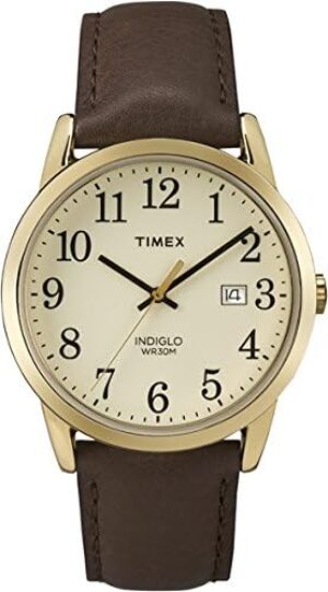 Timex Easy Reader 38mm Leather Strap Watch