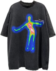 Vamtac Vintage Graphic Harajuku Tshirt Loose Oversize Short Sleeve Streetwear Casual Tops Aesthetic Tee