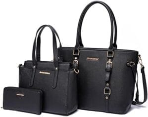 3PCS Montana West Tote Purse and Wallet Set – Stylish Purses and Handbags for Women