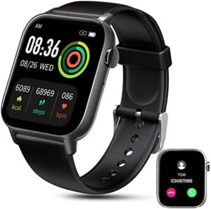 Dewnite Smart Watch for Android and iOS Phone, Call and Text Smart Watch for Women and Men, IP67 Waterproof Sport Smartwatches, Fitness Tracker Blood Pressure Monitor Heart Rate Sleep Tracker