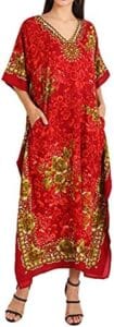 Miss Lavish London Women Kaftans Dresses, S-3XL, Regular to Plus Size