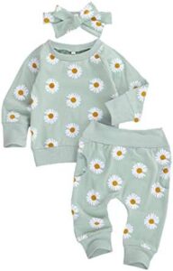 Newborn Infant Baby Girl Clothes Set Long Sleeve Sweatshirts Tops Pants Outfits Clothing Gifts 3 6 9 12 18 24 Months