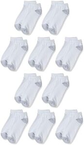 Hanes Women’s Value, Low Cut Soft Moisture-Wicking Socks, 10-Packs