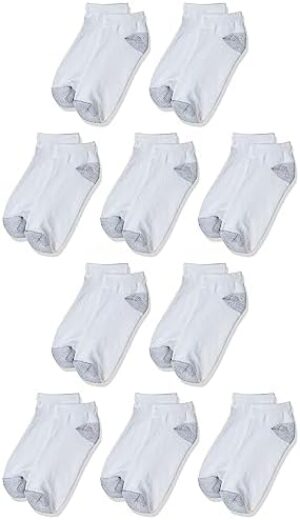 Hanes Women’s Value, Low Cut Soft Moisture-Wicking Socks, 10-Packs