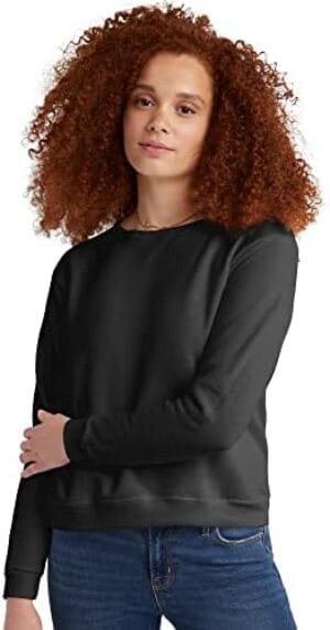 Hanes Women’s Crewneck Sweatshirt, EcoSmart Fleece Women’s Pullover Sweatshirt, Sweatshirt for Women