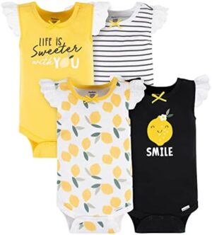 Gerber Baby Girls Multi-Pack Sleeveless Onesies Bodysuit