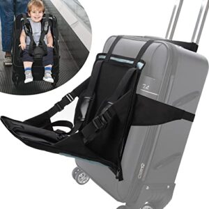 Travel Seat,Ride-on Suitcase for Kids, Foldable Travel Child Seat,Child Carrier for Carry-on Luggage-Family Airport Travel Made Easy