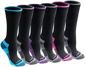 Dickies Women’s Dritech Advanced Moisture Wicking Crew Sock (6/12 Packs)