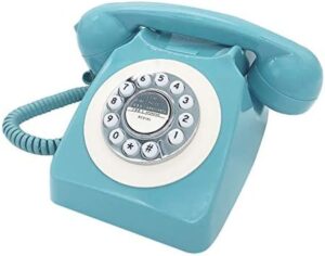 Corded Retro Phone, TelPal Vintage Old Phones, Classic 1930’s Antique Landline Phones for Home & Office Decor, Novelty Hotel Telephone with Redial