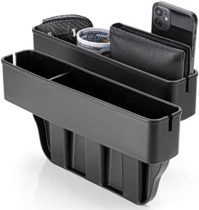 Paffenery Car Seat Gap Filler Organizer Storage Box for Car Seat Organizer Between Seats, Car Organizers and Storage Front Seat Gap, 2 Pack Universal Fit