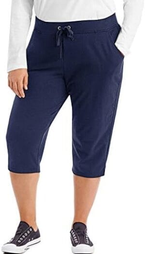Just My Size Women’s Sweatspants, French Terry Capris with Pockets, JMS Women’s Capri Pocket Sweatpants