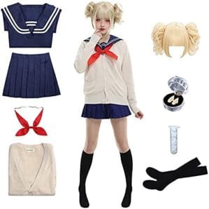 Himiko Toga Halloween Cosplay: Anime School Uniform Sailor JK Costume Dress Set