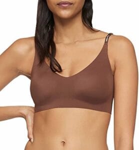 Calvin Klein Women’s Invisibles Comfort Lightly Lined Seamless Wireless Triangle Bralette Bra