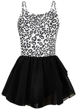 sharkiller Girls Ballet Leotard Camisole Tutu Dance Dress for Dance Gymnastics Ballerina