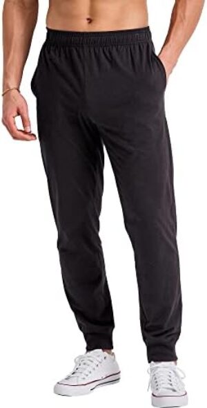 Hanes Originals Cotton Joggers, Jersey Sweatpants for Men with Pockets, 30″ Inseam