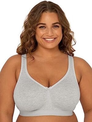 Fruit of the Loom Women’s Plus-Size Wireless Cotton Bra