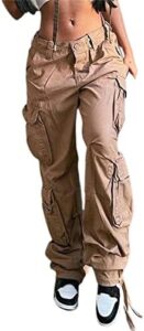 Women’s Baggy Denim Pants High Waisted Y2K Wide Leg Oversized Plus Size Boyfriend Cargo Jeans Streetwear Trousers