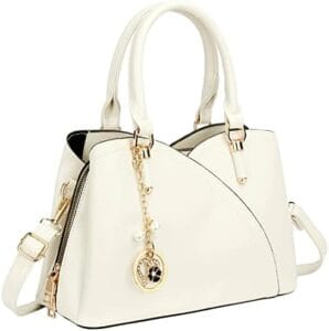 KKXIU Triple Compartments Purses and Handbags for Women Fashion Ladies Satchel Shoulder Top Handle Bag