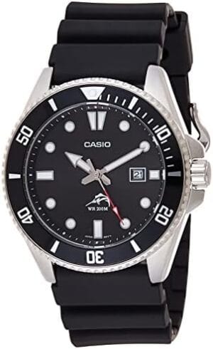 Casio Men’s MDV106-1AV 200 M WR Black Dive Watch (MDV106-1A)