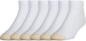 GOLDTOE Men’s 656P Cotton Ankle Athletic Socks, Multipairs