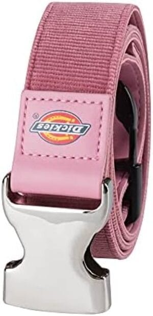 Dickies Womenโs Adjustable Fabric Belt with Speed Clip Buckle