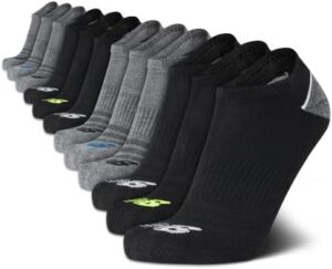 New Balance Men’s Athletic Arch Compression Cushioned Low Cut Solid Socks (12 Pack)